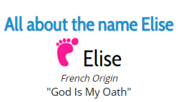 elise baby name