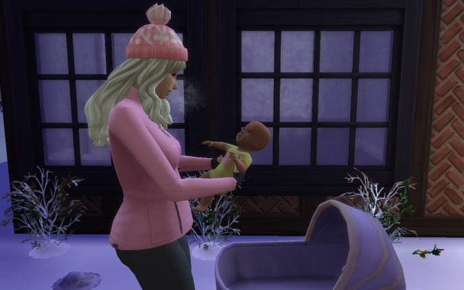 in the freezing cold she gives birth to twins.png